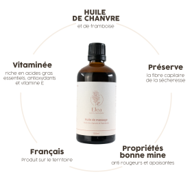 Huile de chanvre & framboise | ELEA