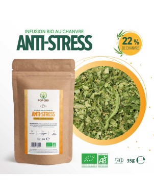 Tisane CBD bio anti stress - vrac | POP CBD