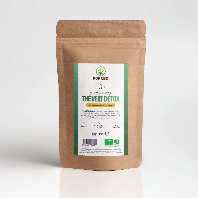 Thé au CBD bio détox | POP CBD