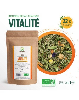 Tisane CBD bio vitalité | POP CBD