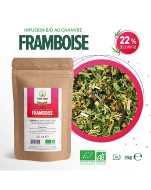 Tisane CBD bio framboise | POP CBD