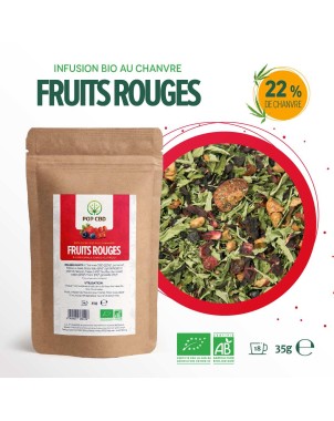 Tisane CBD bio fruits rouges | POP CBD