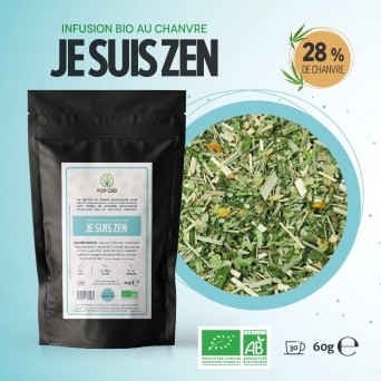 Tisane CBD bio je suis zen | POP CBD