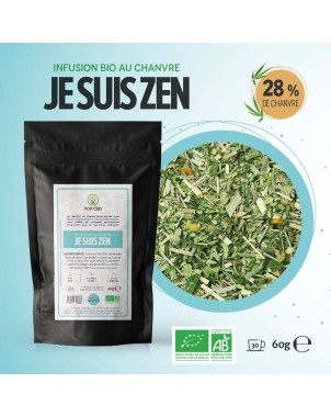 Tisane CBD bio je suis zen | POP CBD