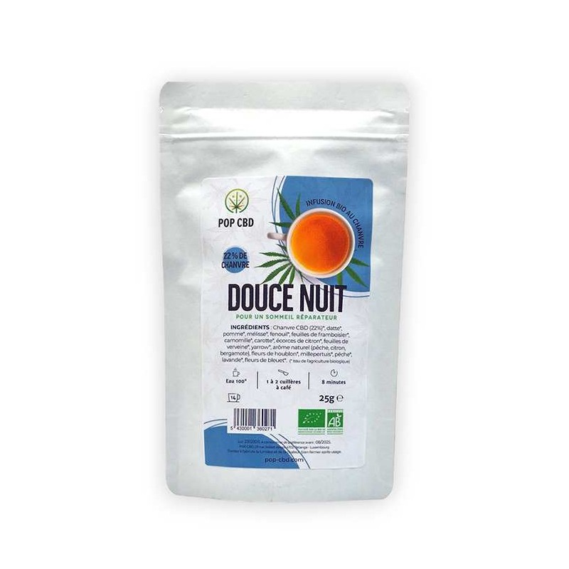 Tisane CBD bio douce nuit | POP CBD