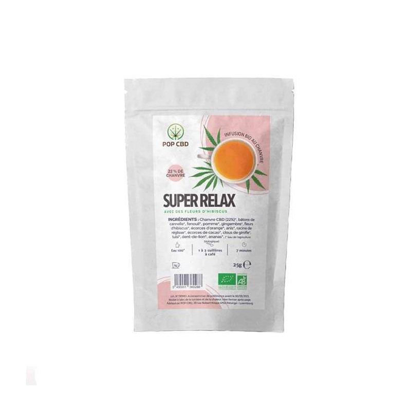 Tisane CBD bio super relax | POP CBD
