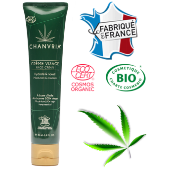 Crème visage à l'huile de chanvre - Bio | Chanvria
