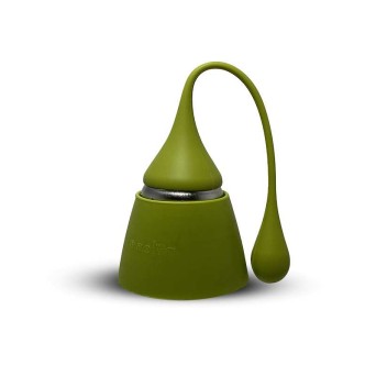Infuseur à thé en silicone design cloche (Vert)