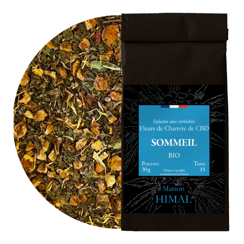 Tisane CBD bio sommeil - vrac | MAISON HIMAL