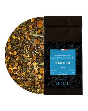 Tisane CBD bio sommeil - vrac | MAISON HIMAL