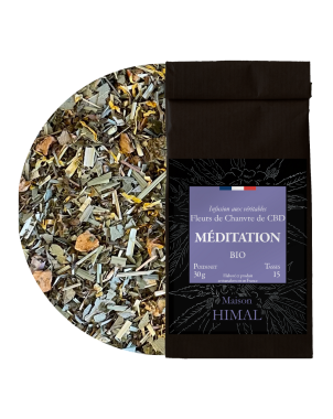 Tisane CBD bio méditation - vrac | MAISON HIMAL