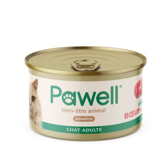 Pâtée chat CBD full spectrum | Pawell (Boeuf)