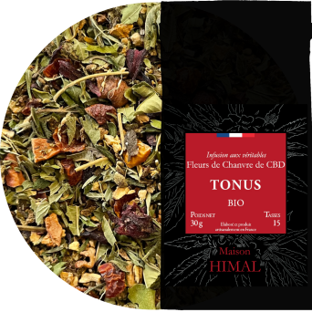 Tisane CBD bio tonus | MAISON HIMAL