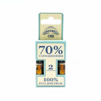 Cartouche e-liquide CBD full spectrum 70% | Greeneo (Fruits Rouges)