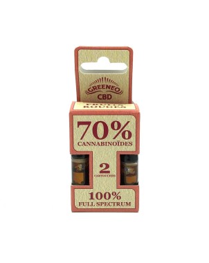Cartouche e-liquide CBD full spectrum 70% | Greeneo (Menthe)