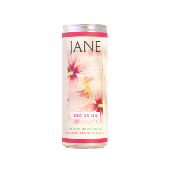 Thé CBD hibiscus fraise basilic | Jane