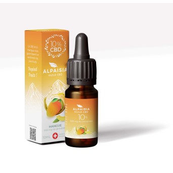 Huile CBD 10% broad spectrum mangue | ALPAISIA