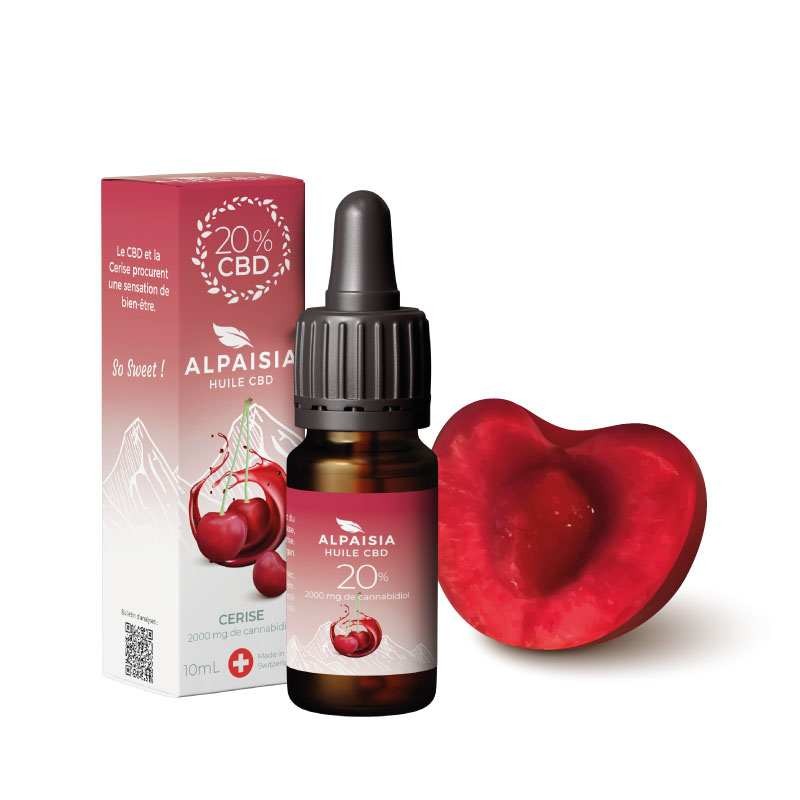 Huile CBD 20% broad spectrum cerise | ALPAISIA