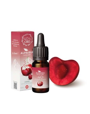 Huile CBD 40% broad spectrum cerise | ALPAISIA