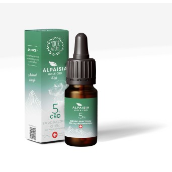 Huile CBD 5% broad spectrum chien | Alpaisia