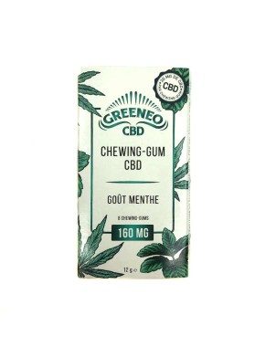 Chewing-gum CBD 20mg menthe | Greeneo