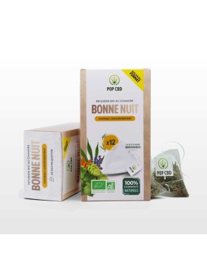 Tisane CBD bio bonne nuit - sachets | POP CBD