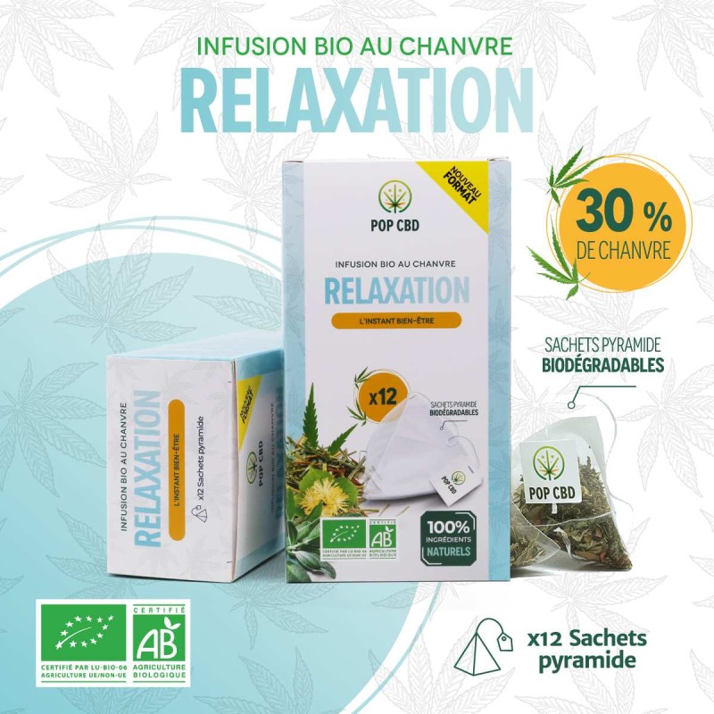 Tisane CBD bio relaxation | POP CBD