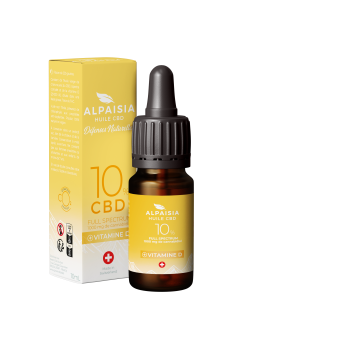 Huile CBD 10% full spectrum & vitamine D | ALPAISIA