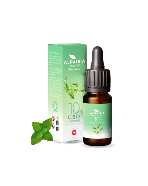 Huile CBD 10% broad spectrum menthe | ALPAISIA