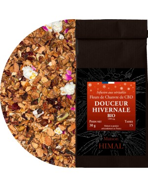 Tisane CBD bio douceur hivernale | MAISON HIMAL