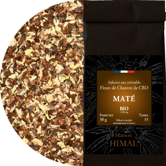 Tisane CBD bio maté | MAISON HIMAL