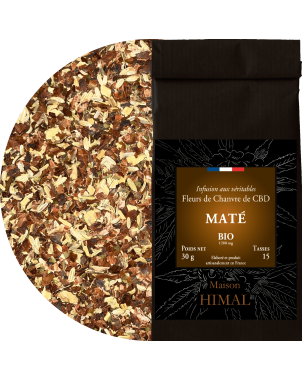 Tisane CBD bio maté | MAISON HIMAL