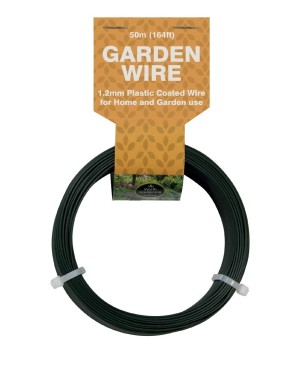 50 m de fil de jardin 1,2 mm recouvert de plastique