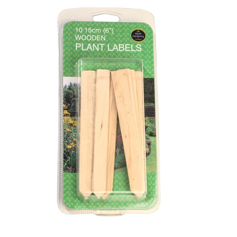 Étiquettes pour plantes en bois de 15 cm Étiquettes pour plantes en bois de 15 cm