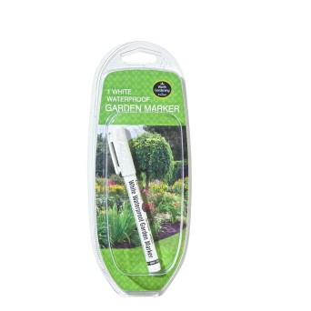 Marqueur de jardin étanche blanc