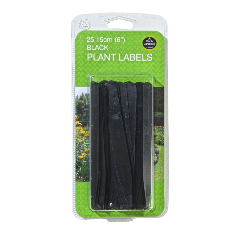 Étiquettes pour Plantes Noires 15cm lot de 25 Étiquettes pour Plantes Noires 15cm lot de 25
