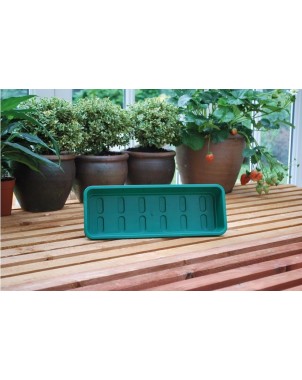 Plateau de jardin étroit vert sans trous