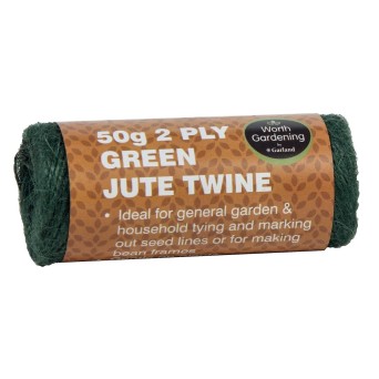 2 plis de ficelle de jute verte 50g