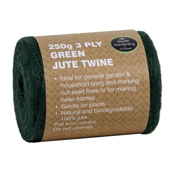 3 plis de ficelle de jute verte 250g