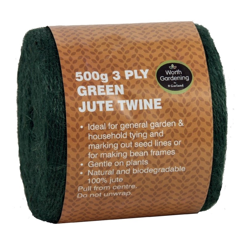 3 plis de ficelle de jute verte 500g