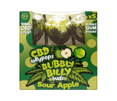 Sucette CBD pomme - 5 pcs | BUBBLY BILLY