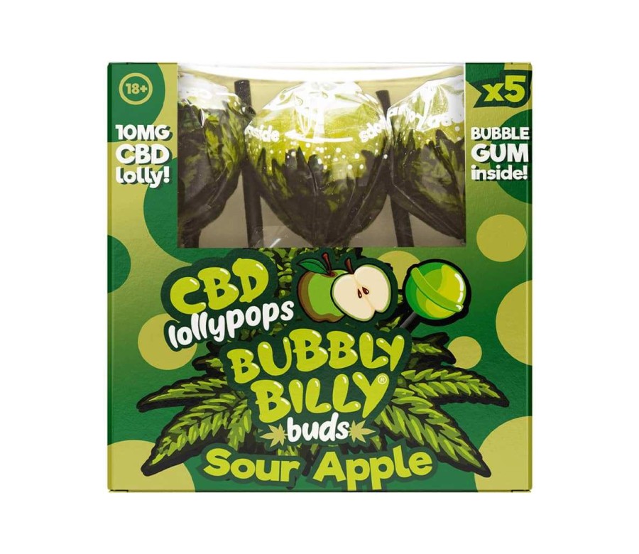 Sucette CBD pomme - 5 pcs | BUBBLY BILLY