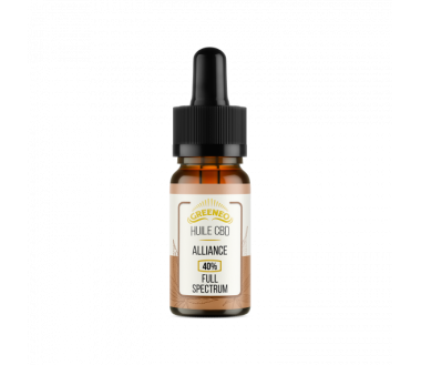 Huile de CBD 40% full spectrum alliance | Greeneo