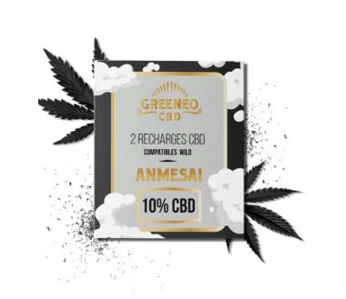 Cartouche e-liquide CBD 10% Anmesai - 2 pcs | Greeneo