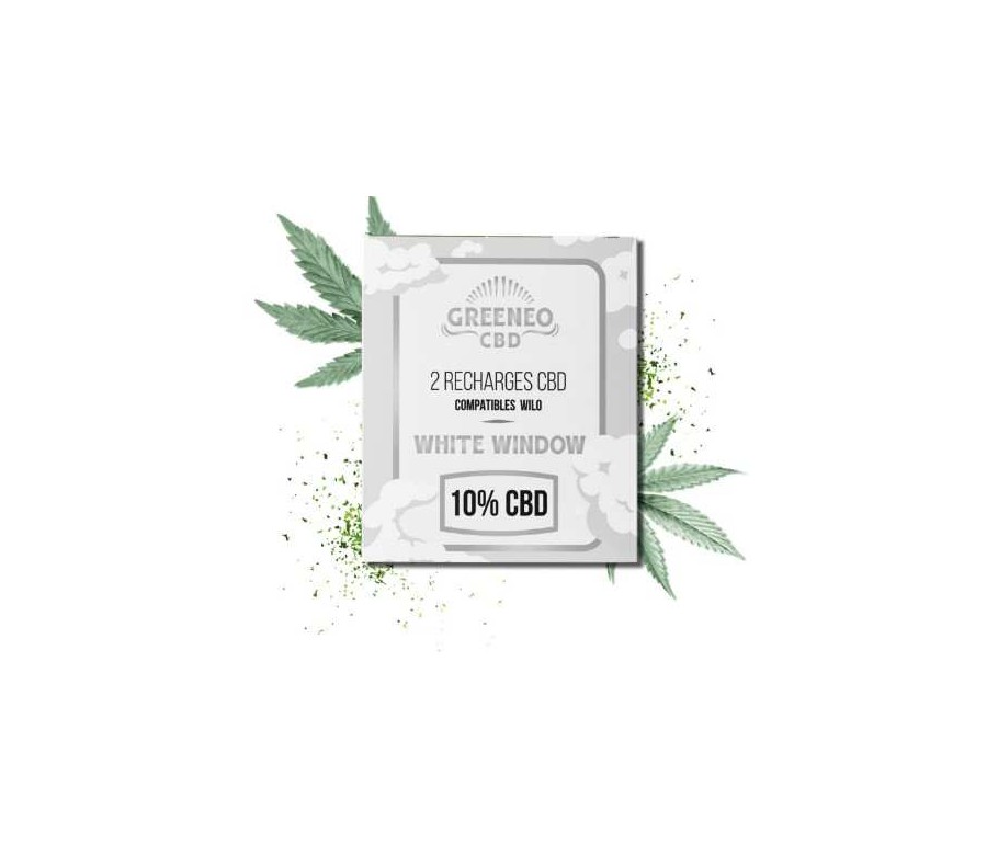 Cartouche e-liquide CBD 10% White Window - 2 pcs | Greeneo