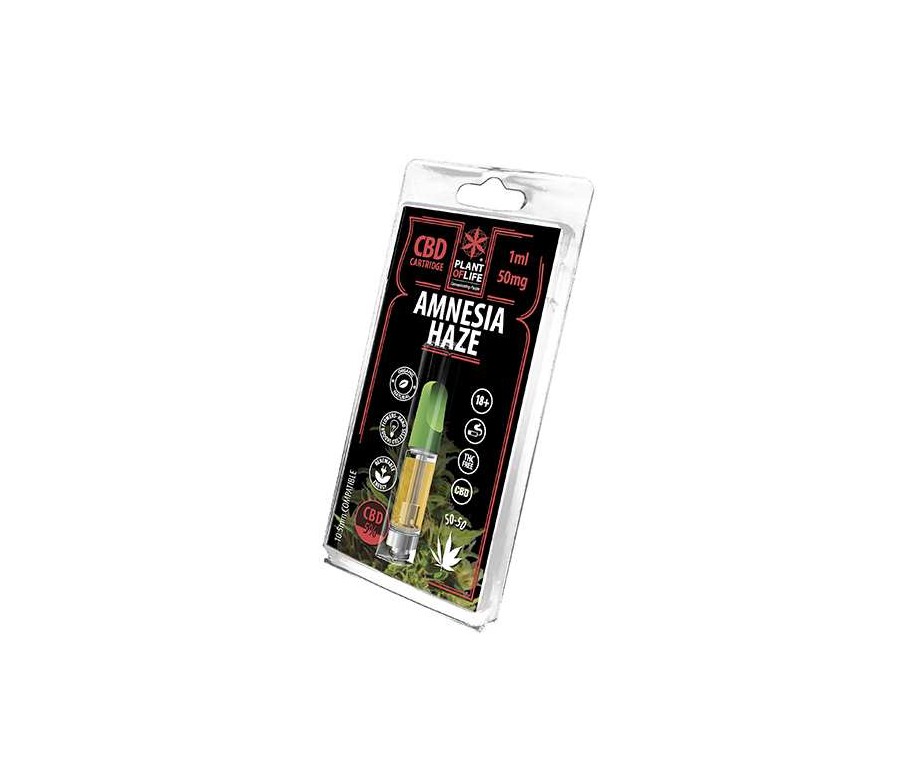 Cartouche d'E-Liquide au CBD 5%, Amnesia Haze | Plant of Life