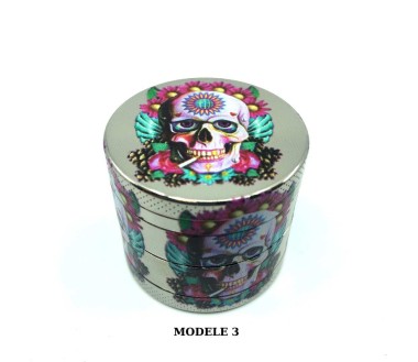 Grinder 40mm hippie skull | CHAMP HIGH (Modèle 2)