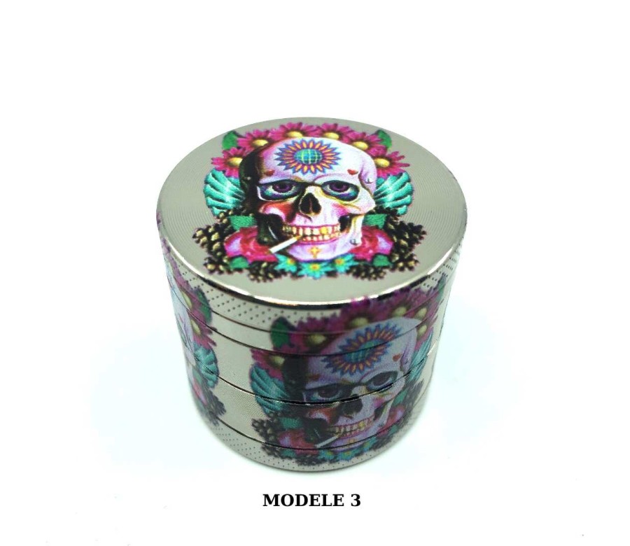 Grinder 40mm hippie skull | CHAMP HIGH (Modèle 2)