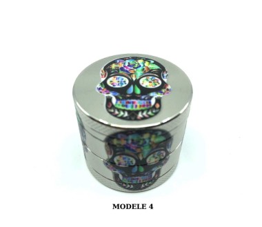 Grinder 40mm hippie skull | CHAMP HIGH (Modèle 2)