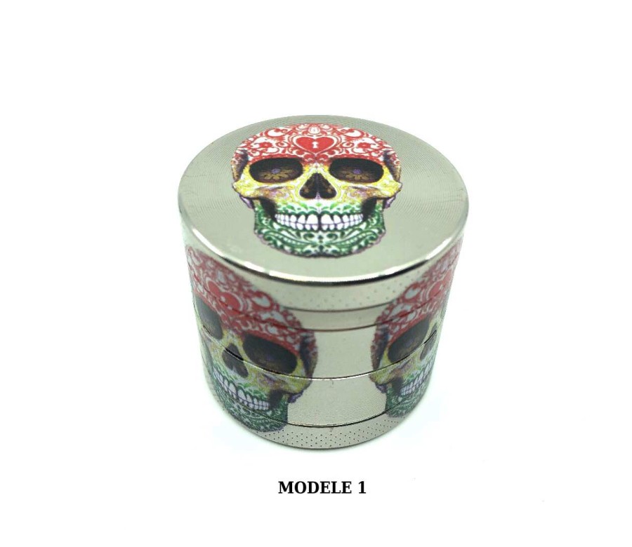 Grinder 40mm hippie skull | CHAMP HIGH (Modèle 2)